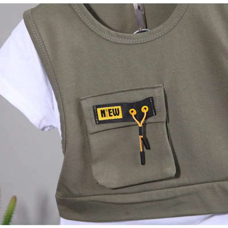 2Pcs Set T-Shirt Shorts