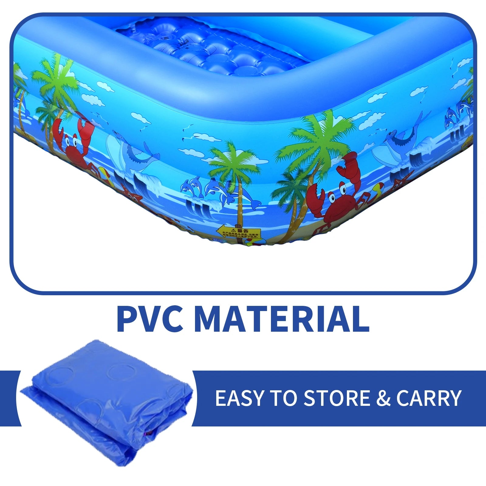 Inflatable Ball Pit Pool for Kids, Toddlers, Adults, Blow Up PVC Swimming Pool