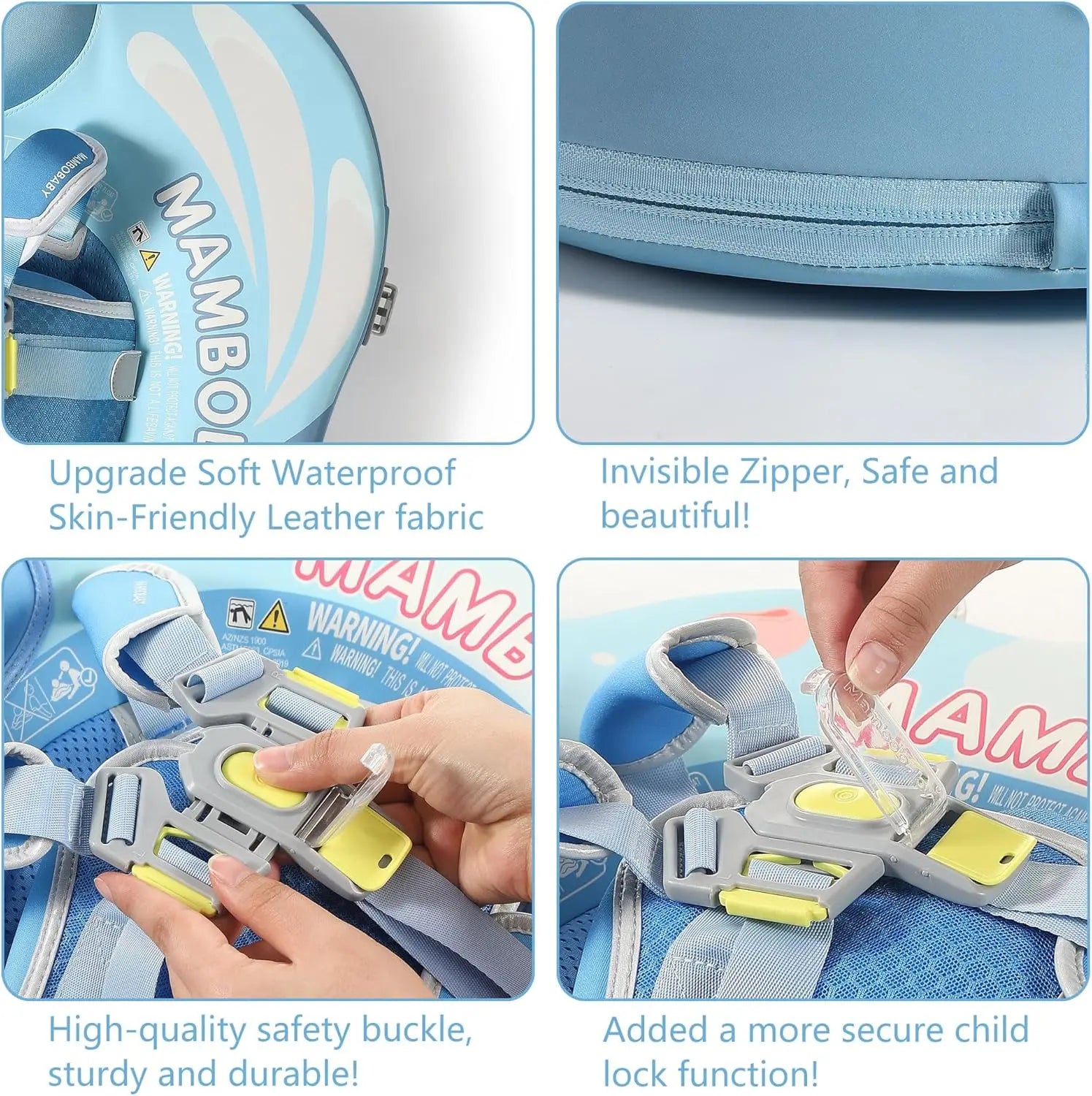 Swim Float with Canopy Solid Pool Infant Swim Trainer