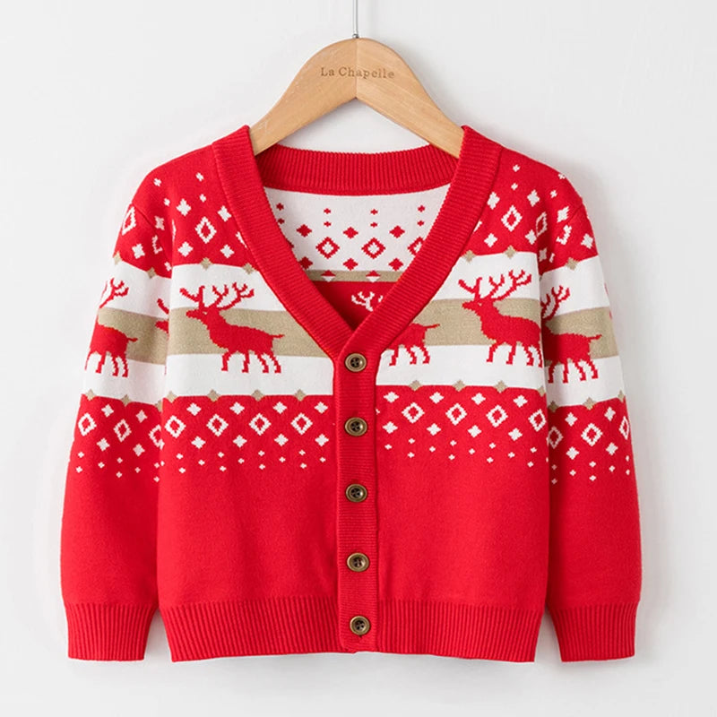 Christmas Knitting Cardigan Coat