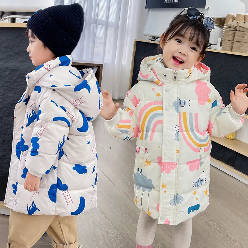 Girls & Boys Down Jacket For 2-7 Years