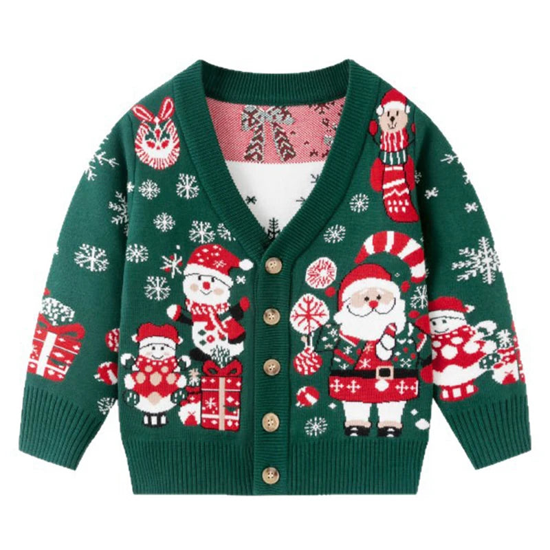 Christmas Knitting Cardigan Coat