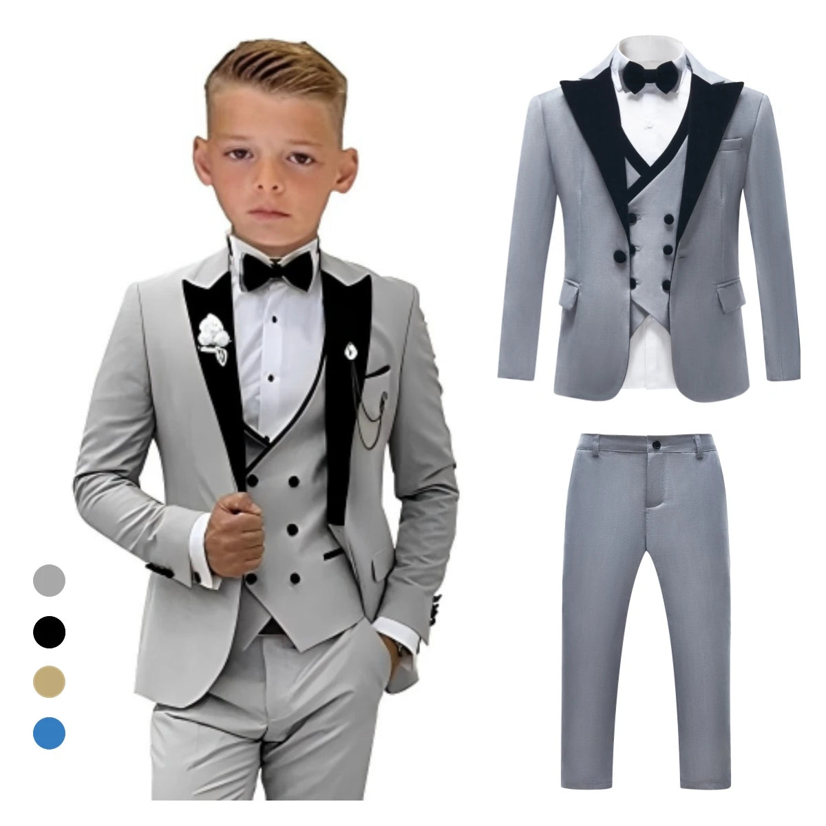 Champagne Wedding Suit Set for Boys