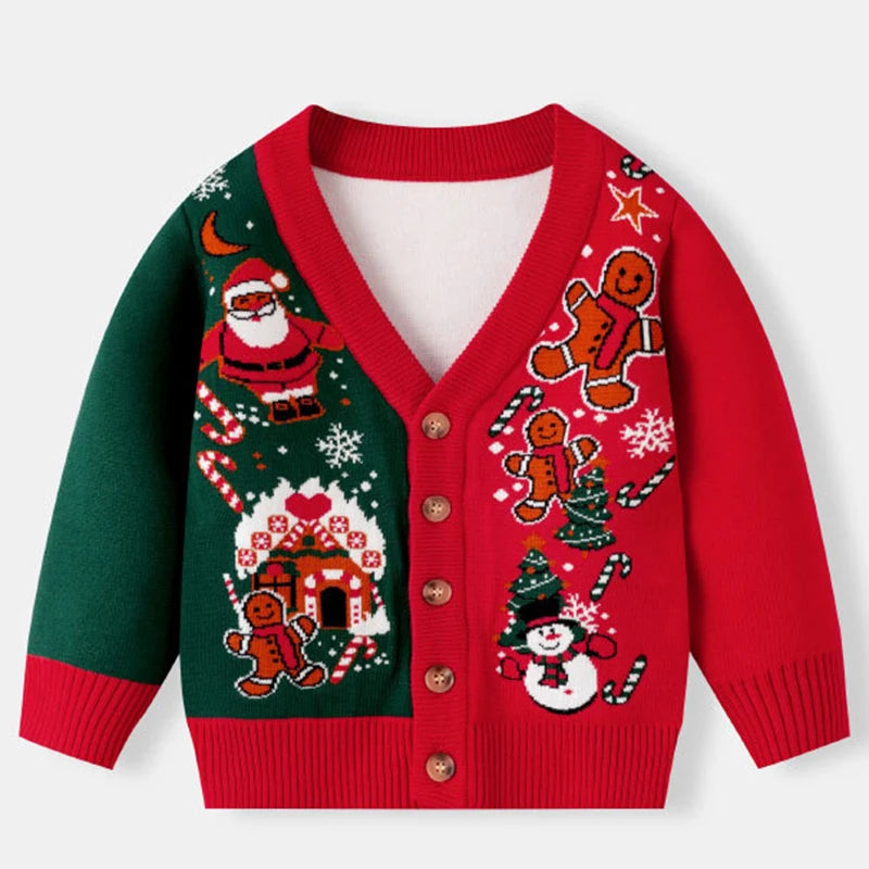 Christmas Knitting Cardigan Coat