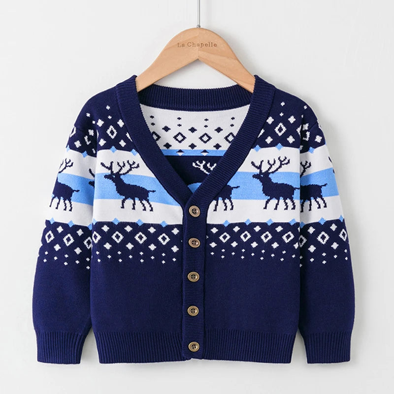 Christmas Knitting Cardigan Coat