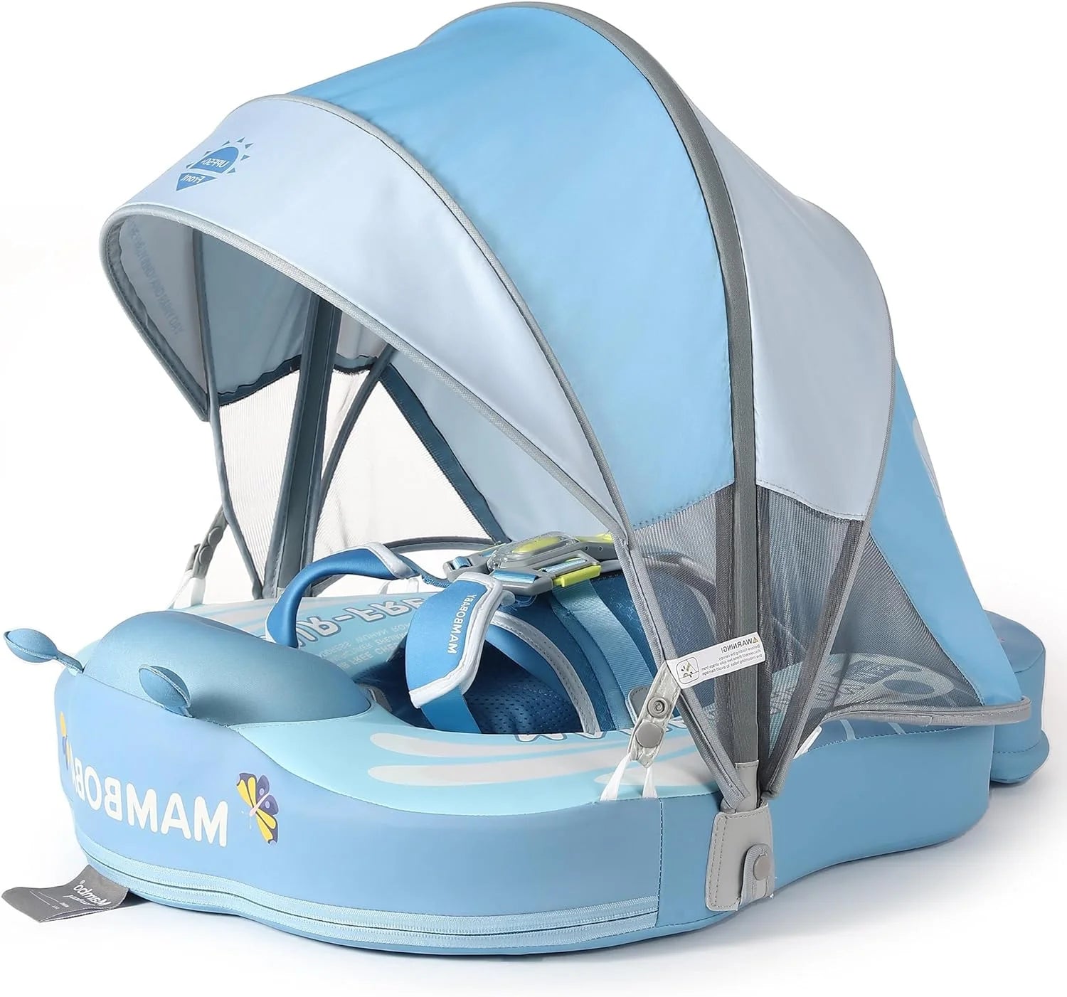 Swim Float with Canopy Solid Pool Infant Swim Trainer