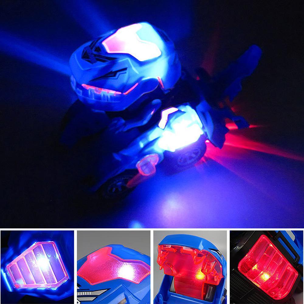 New Dinosaur Transformed Electric Toy Car General Wheeled Robot Refitting Car Children's Gift Lamp