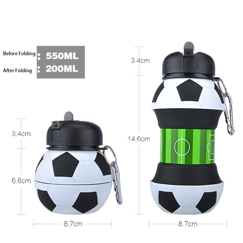 Silicone Folding Portable Drop-Proof And Leak-Proof Children Water Cup