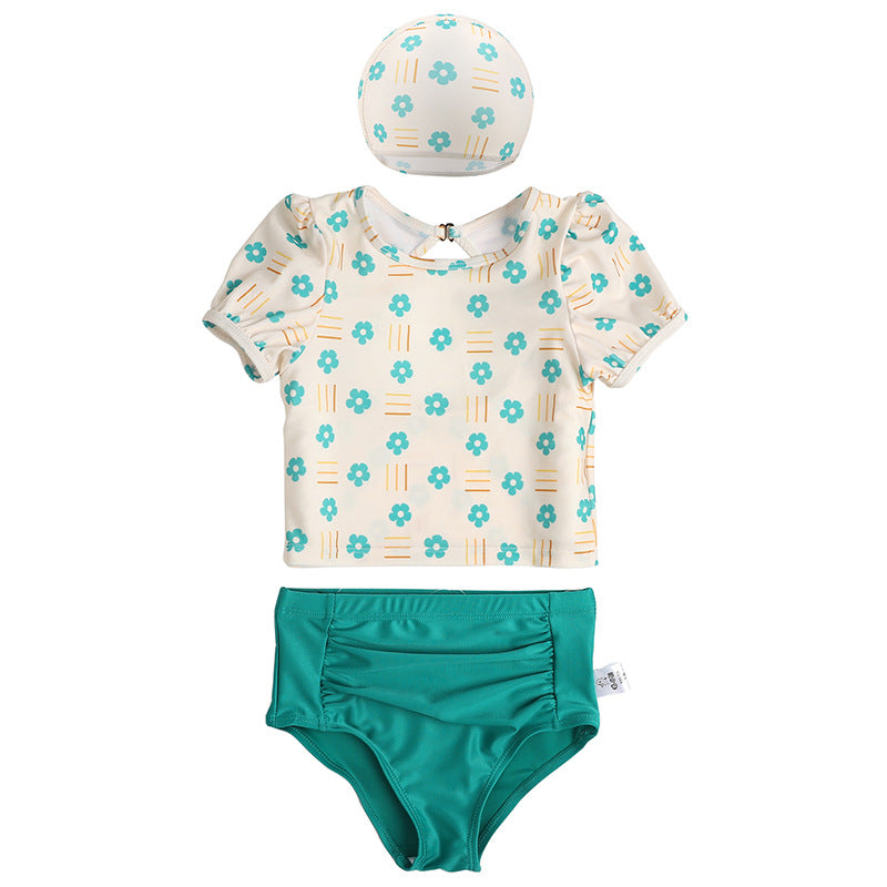 Cute High Waist Girl Swimsuit