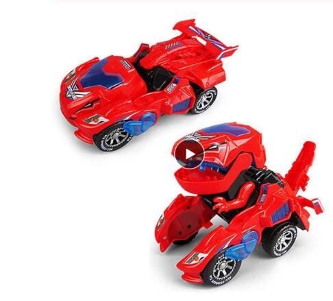 New Dinosaur Transformed Electric Toy Car General Wheeled Robot Refitting Car Children's Gift Lamp