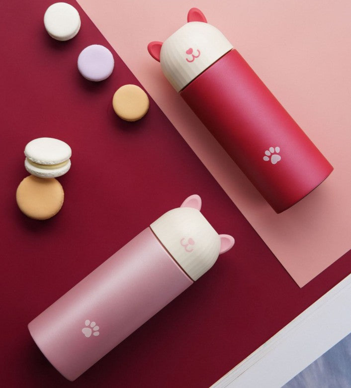 Stainless steel smart cat thermos mug