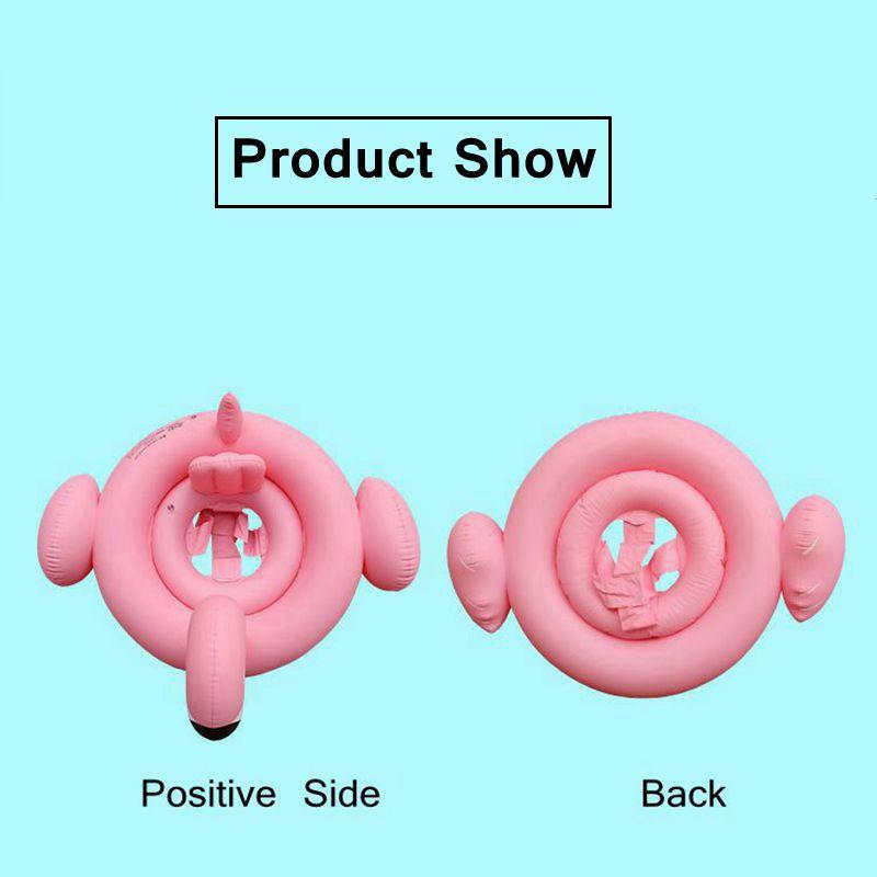 Baby Swimming Ring Dount Seat Inflatable Flamingo Swan Pool