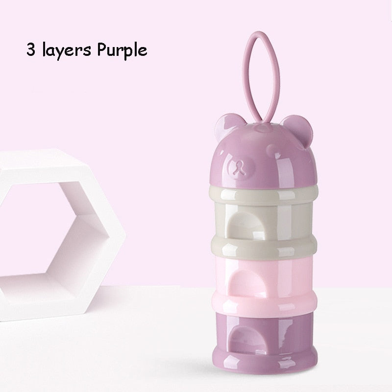 3 / 4 layers Bear Style Portable Baby Food Storage Container