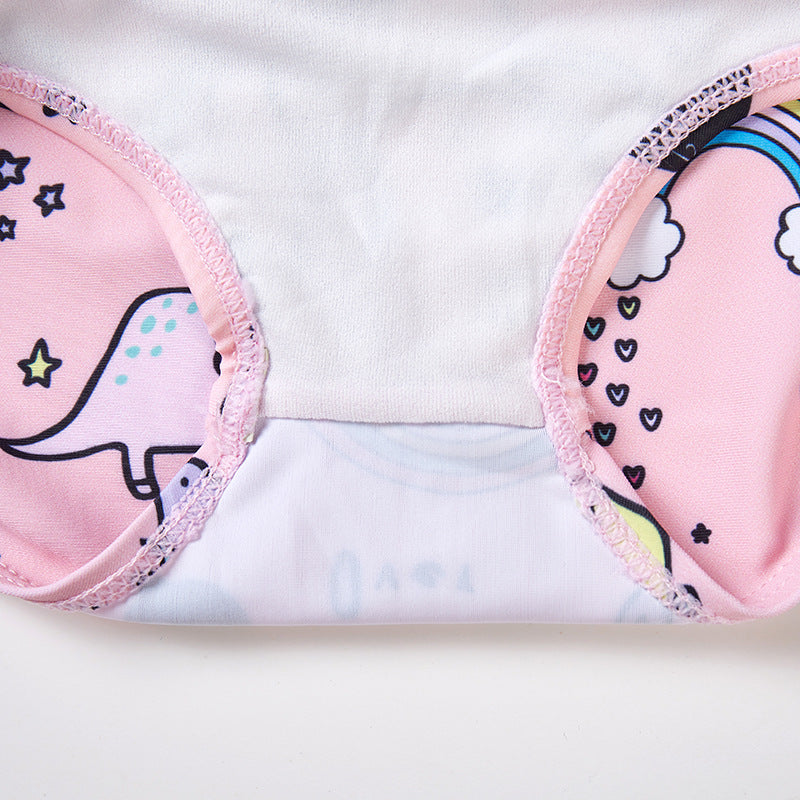 Children's Swimsuit One-Piece Princess Half Shoulder Skirt