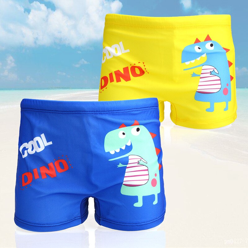 Baby Boy Swimming Trunks dinosaur fish Print Cartoon Bathing Suit