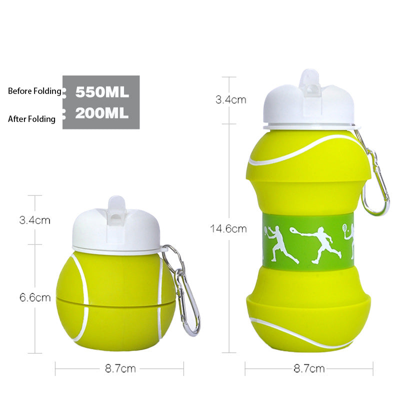 Silicone Folding Portable Drop-Proof And Leak-Proof Children Water Cup