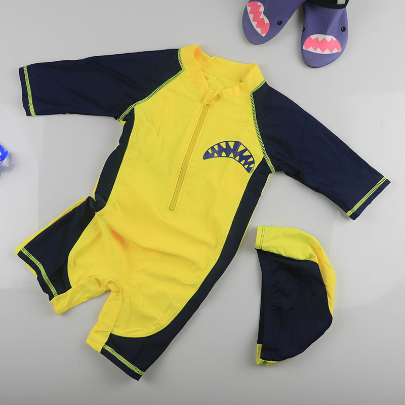 Boy Baby Cartoon One-Piece Swimsuit