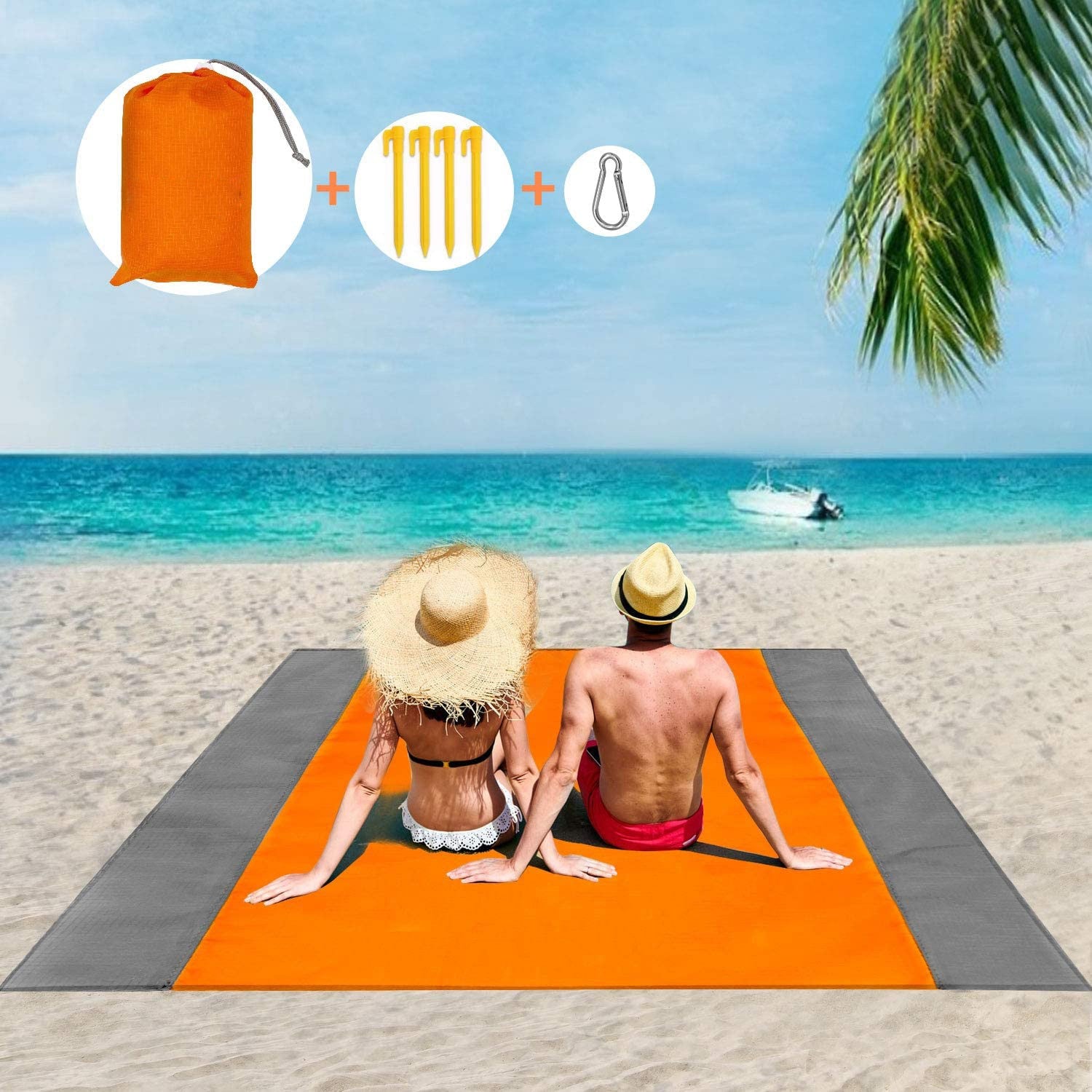 Extra Large 200 x 200cm Beach blanket Waterproof