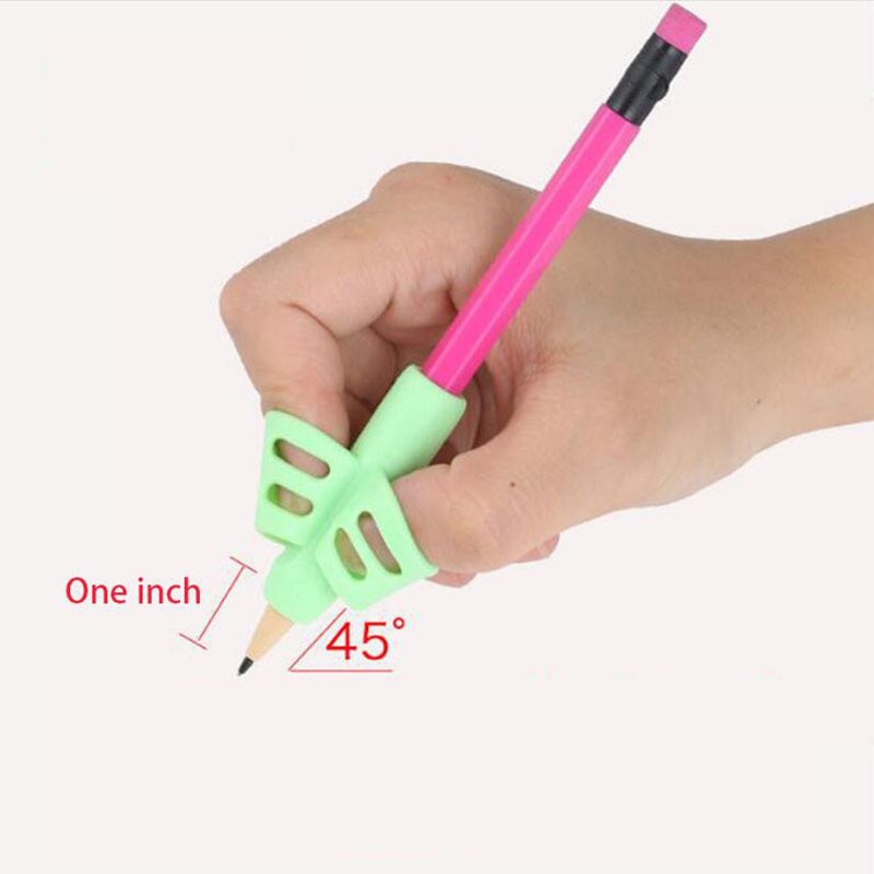 Two-Finger Pen Holder Silicone Baby Learning Writing Tool