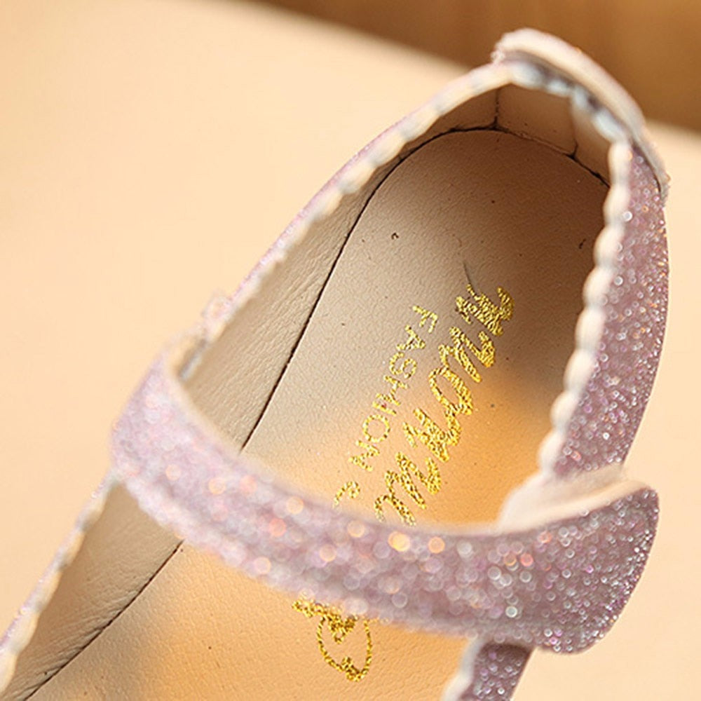 Girls leather bowknot Princess Shoes