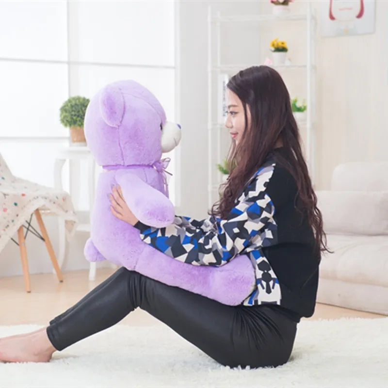 35 - 80cm Cute Purple Bear Plush Toys