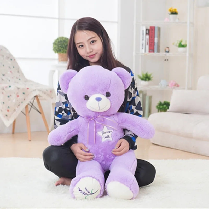 35 - 80cm Cute Purple Bear Plush Toys