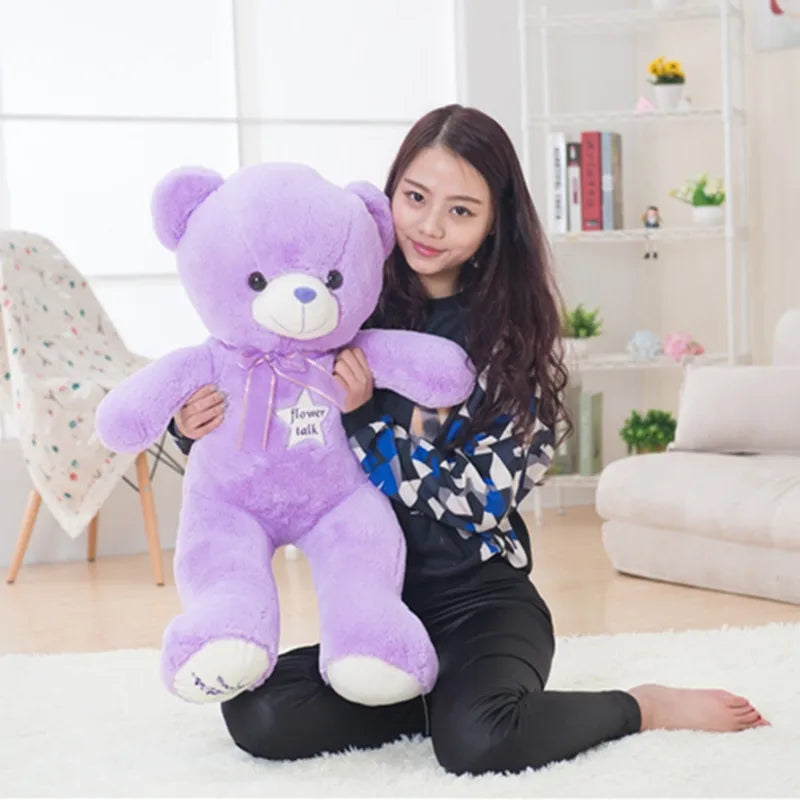 35 - 80cm Cute Purple Bear Plush Toys