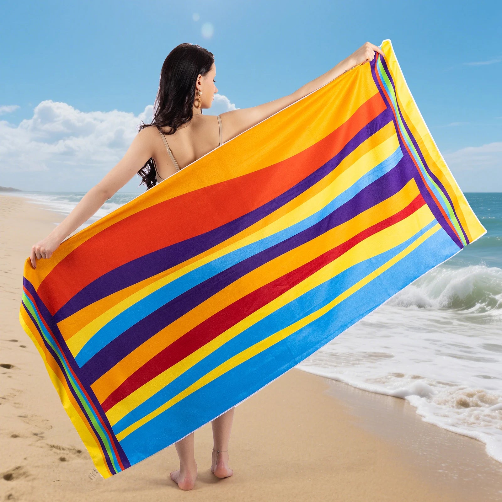 1/4pcs 70x35 Ultra-Soft Extra Large Beach Towel
