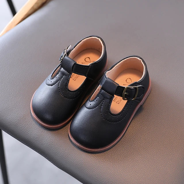 LEATHER FASHION SOLID COLOR SHOES