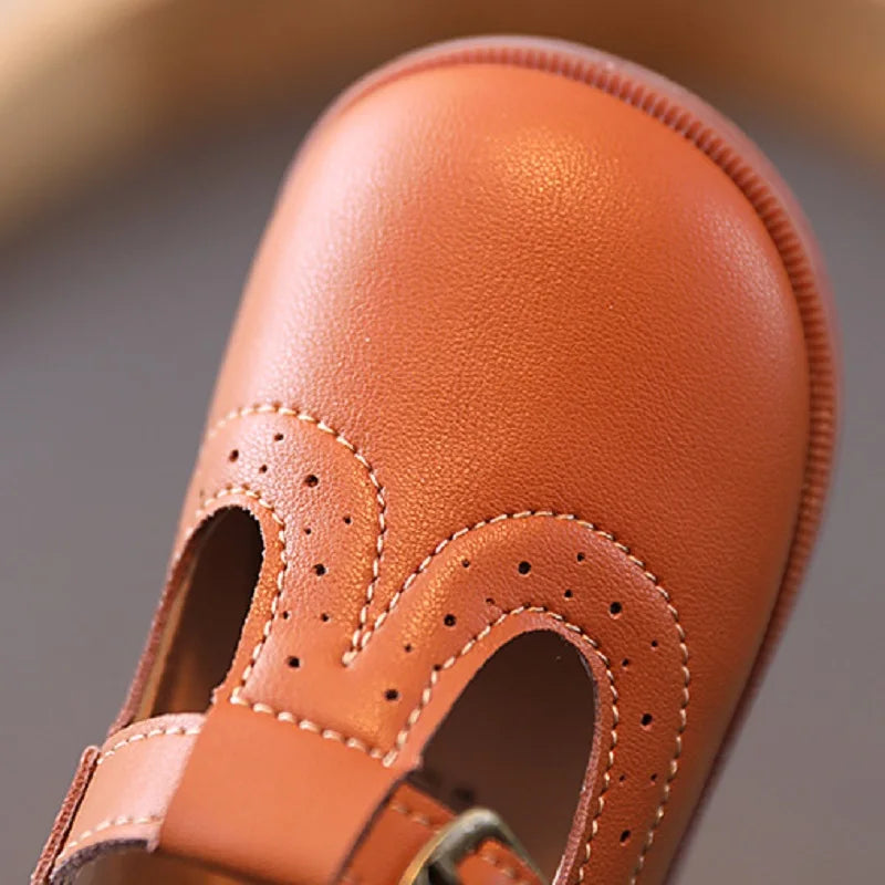 LEATHER FASHION SOLID COLOR SHOES