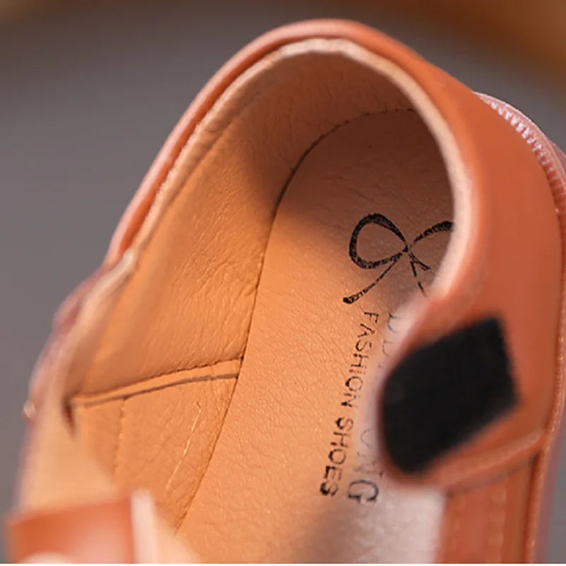 LEATHER FASHION SOLID COLOR SHOES