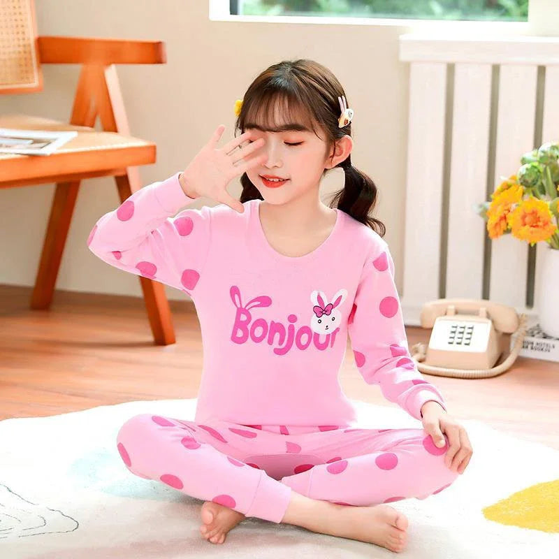 Kids Pajamas Cotton Sleepwear  Long Sleeve