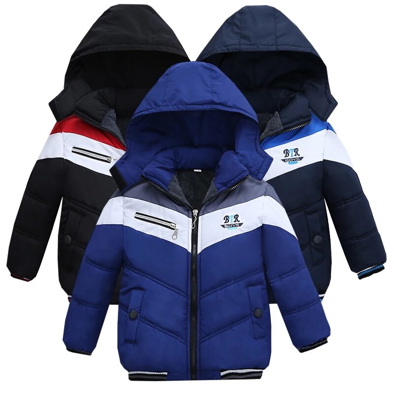 Baby boy winter cotton padded coat