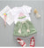 2pcs short sleeve girl set