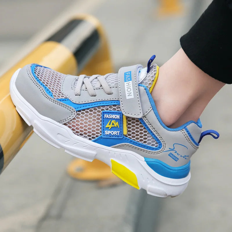 VALCRO DOUBLE NET SUMMER MESH CHILDREN'S SPORTS SHOES