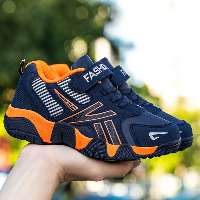 LEATHER FASHION BOYS SNEAKERS