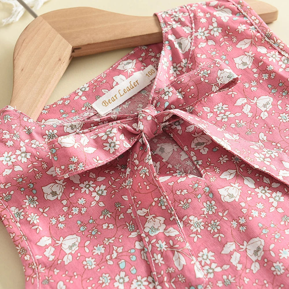 Floral Blouse T-shirt 2PCS Suit