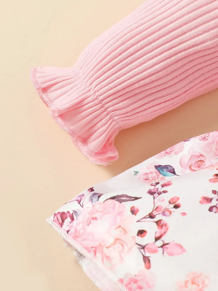 2PCS  Baby Girl Princess Romper Dress Long Sleeved  Girl 0-18 Months