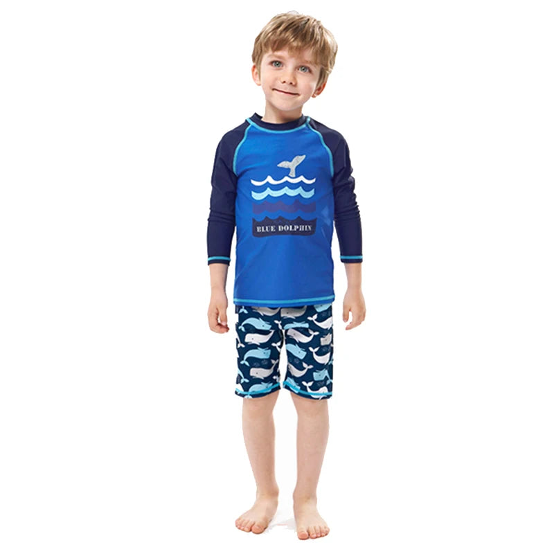 Boys Swim Wear Two Pieces Set  For 3 to 4 5 6 7 8 9 10 11 12 Years