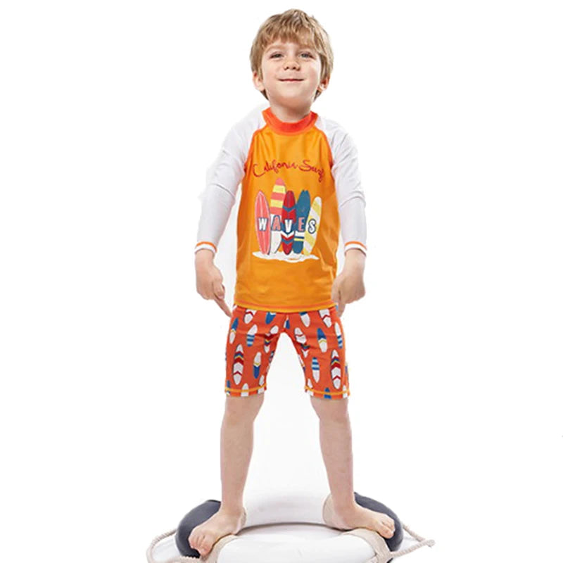 Boys Swim Wear Two Pieces Set  For 3 to 4 5 6 7 8 9 10 11 12 Years
