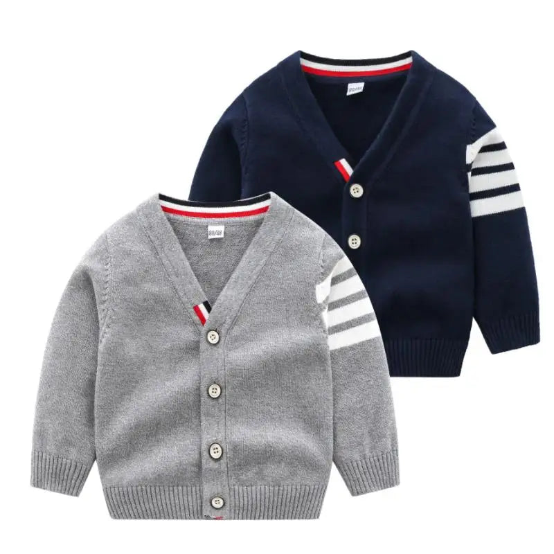 Children's  V-neck Knitted sweater For 1-7Years