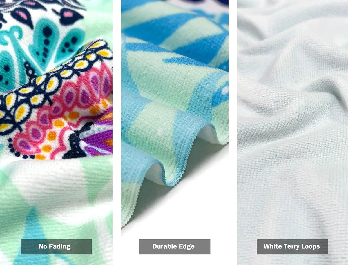 Sand Resistant Beach Towel -Quick Dry Microfiber Beach Towel