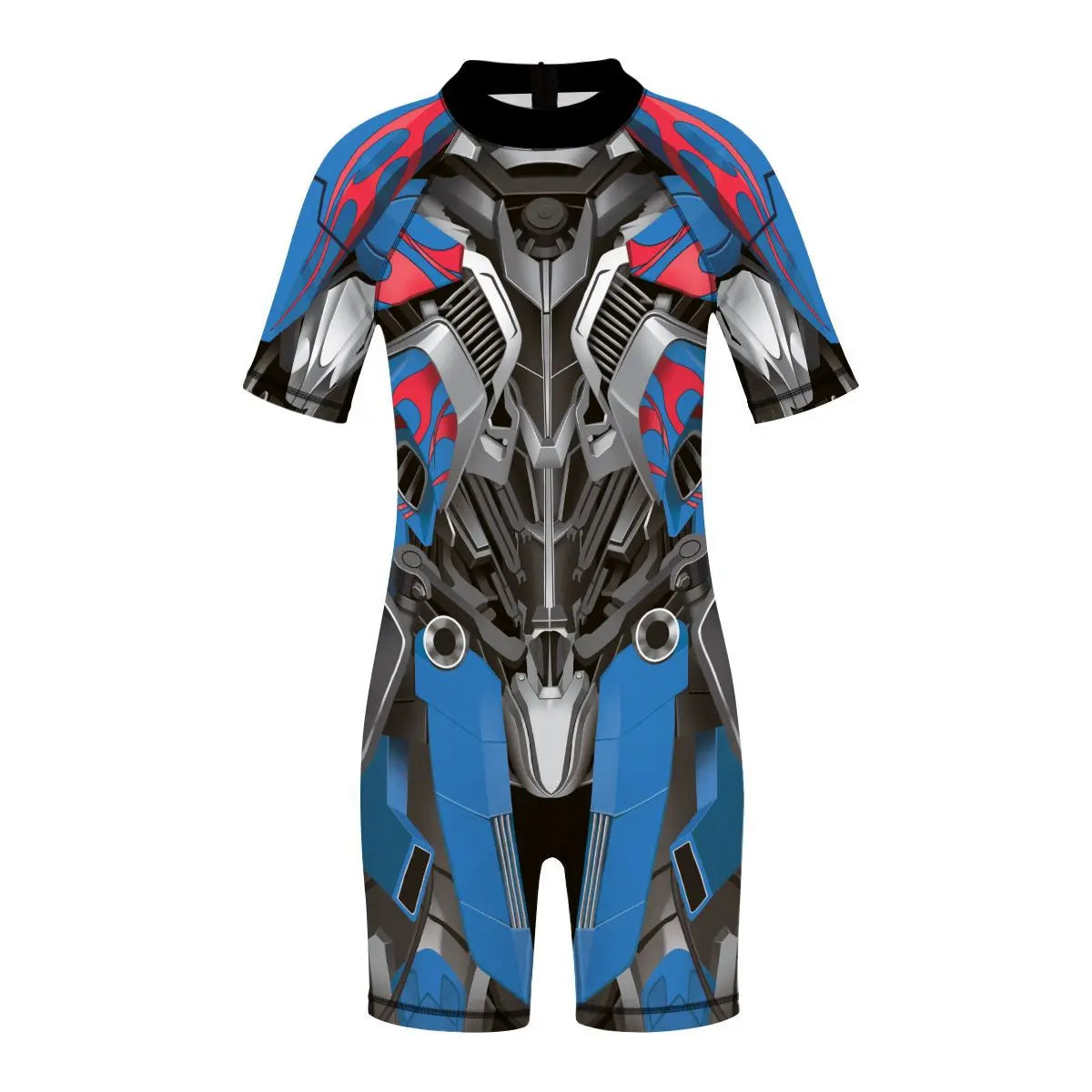 Children One Pieces Swimsuit Superhero 3D Print Playsuit Child Short Sleeve Swimwear Beach Bathing Suit Swim Wear For Boys Girls