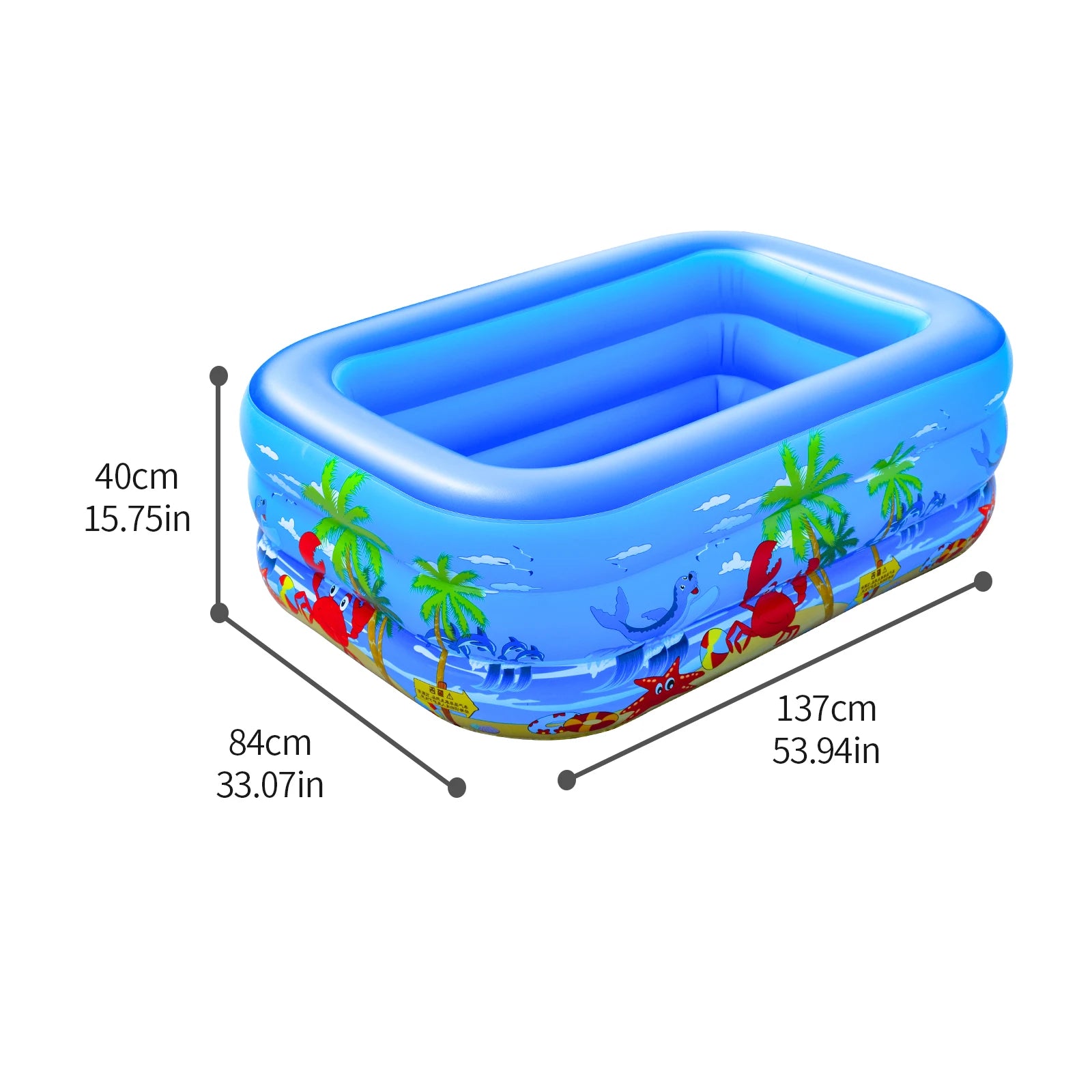 Inflatable Ball Pit Pool for Kids, Toddlers, Adults, Blow Up PVC Swimming Pool