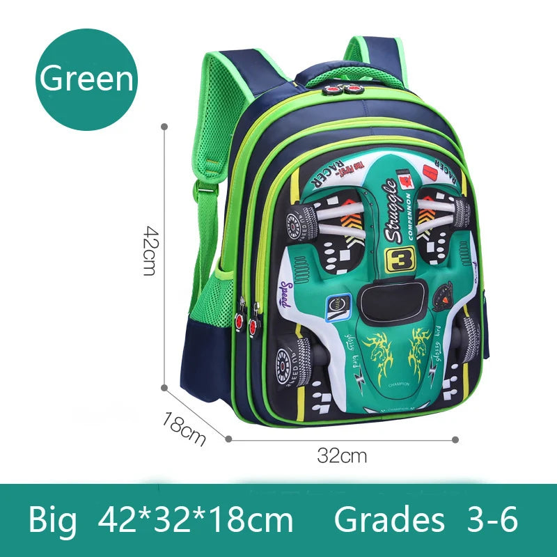 Racing 3D Kid Backpack
