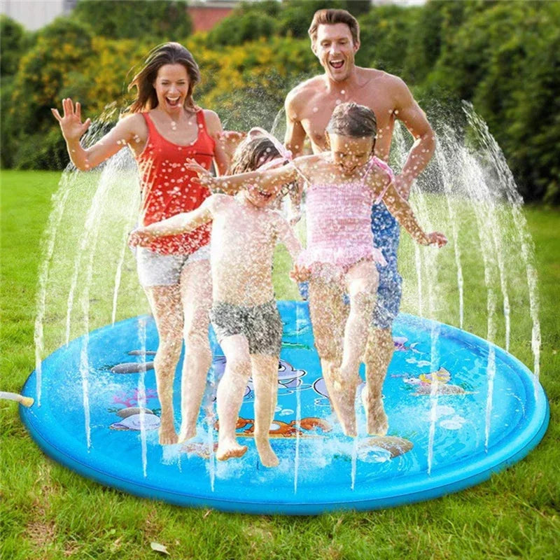 39in 67in Inflatable Spray Pool Splash Pad Outdoor Sprinkler for Kids