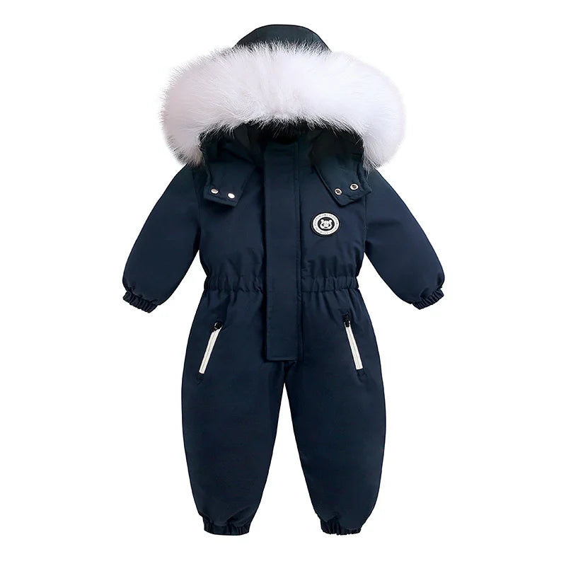 Suit Plus Velvet Baby Jumpsuit