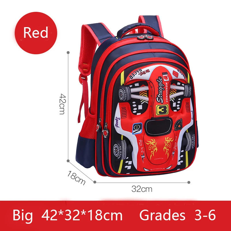 Racing 3D Kid Backpack