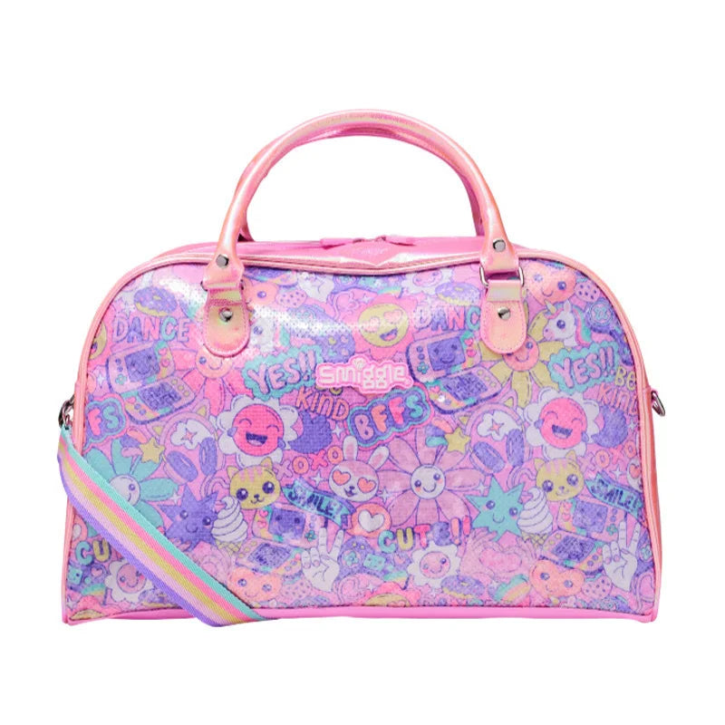 Girl Pink Sunflower Backpack, Stationery Pouch, Water Bottle Set for School.