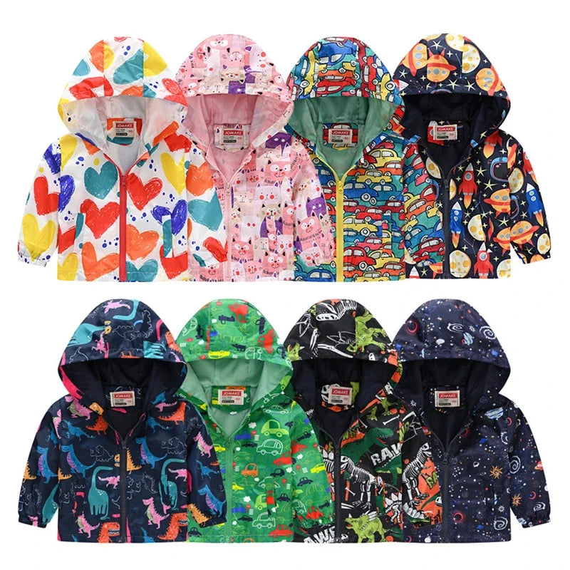 Cartoon Dinosaur Jacket for Boys &amp; Girls